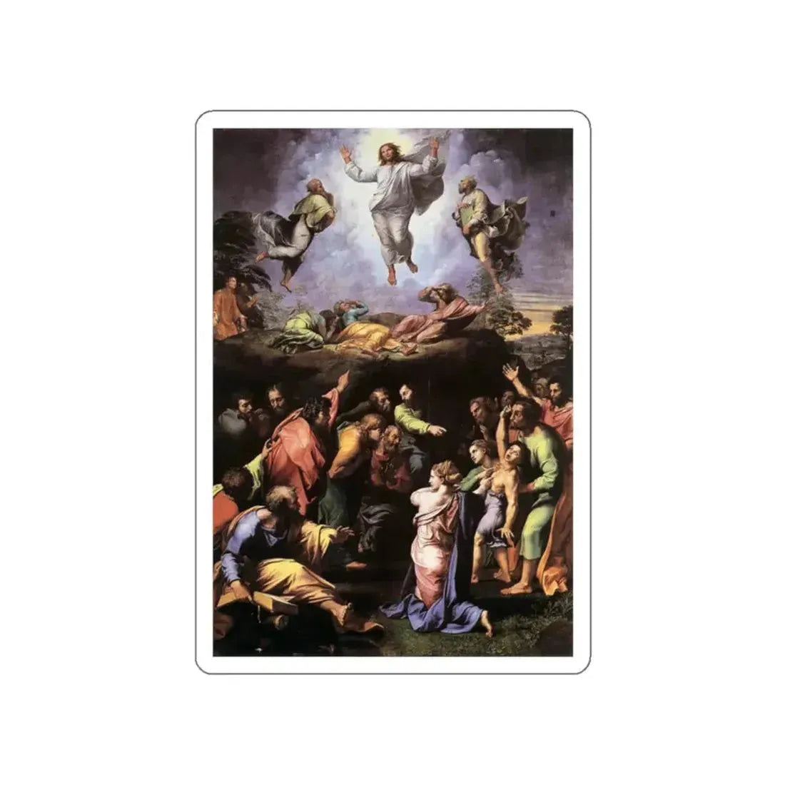 RAFFAELLO Sanzio - The Transfiguration (Artwork) STICKER Vinyl Die-Cut Decal White Die-Cut 2 Inch - The Sticker Space