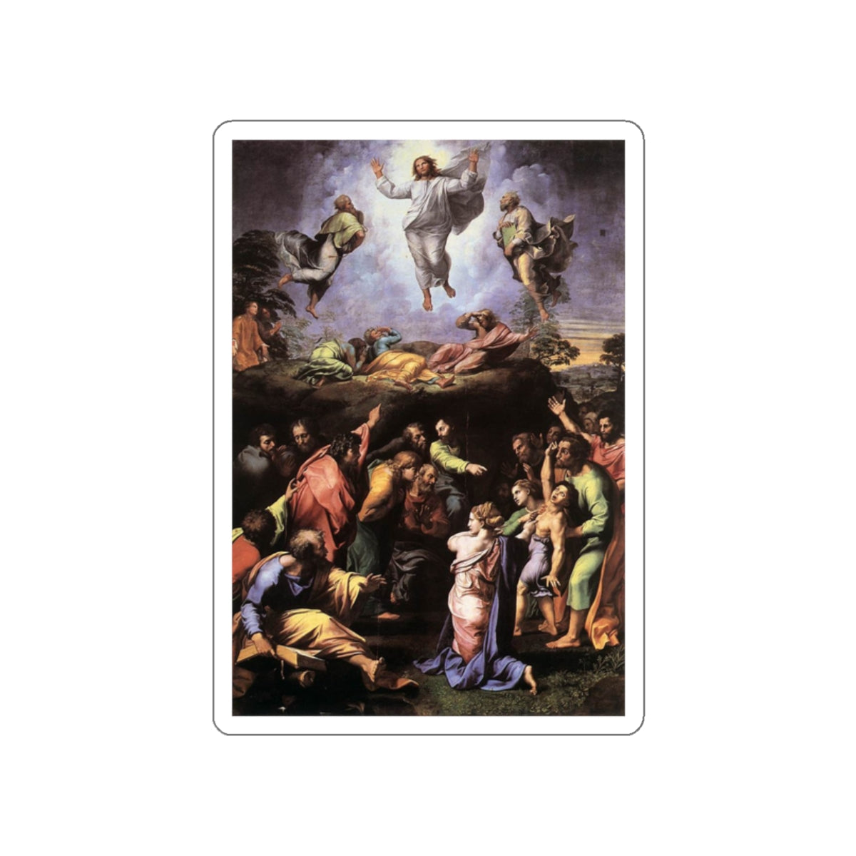 RAFFAELLO Sanzio - The Transfiguration (Artwork) STICKER Vinyl Die-Cut Decal-White-The Sticker Space