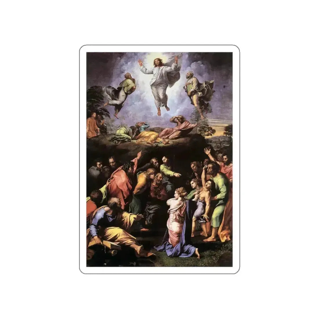 RAFFAELLO Sanzio - The Transfiguration (Artwork) STICKER Vinyl Die-Cut Decal White Die-Cut 3 Inch - The Sticker Space
