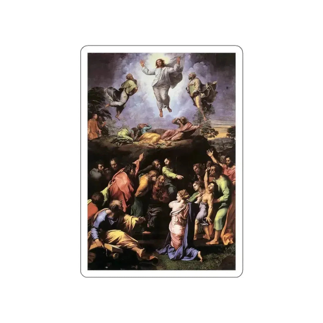 RAFFAELLO Sanzio - The Transfiguration (Artwork) STICKER Vinyl Die-Cut Decal White Die-Cut 5 Inch - The Sticker Space
