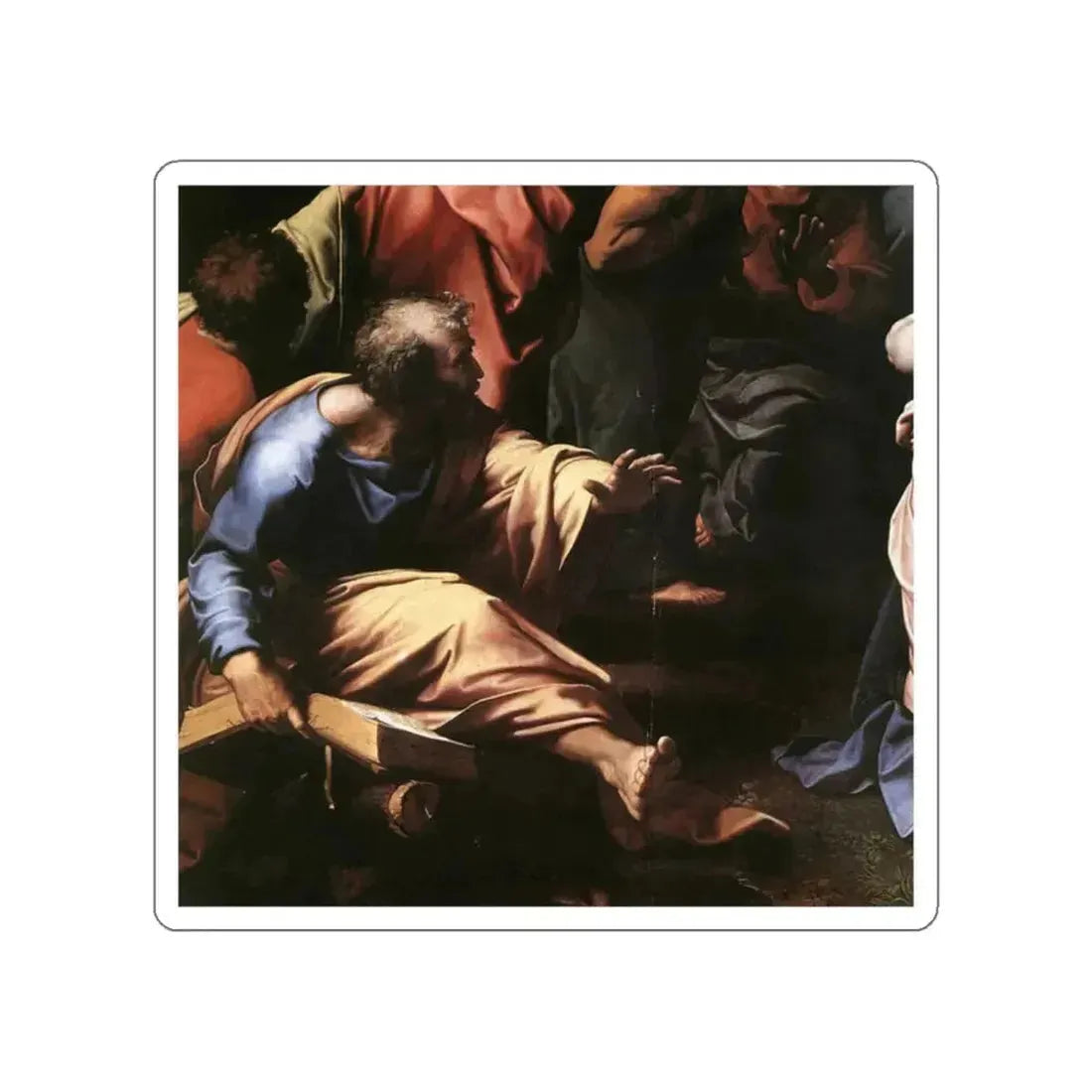 RAFFAELLO Sanzio - The Transfiguration (detail) (Artwork) STICKER Vinyl Die-Cut Decal White Die-Cut 2 Inch - The Sticker Space