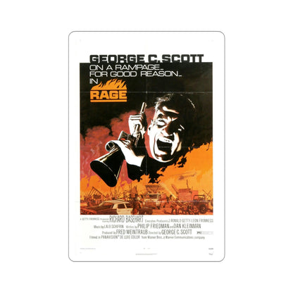 Rage 1972 Movie Poster STICKER Vinyl Die-Cut Decal-4 Inch-The Sticker Space