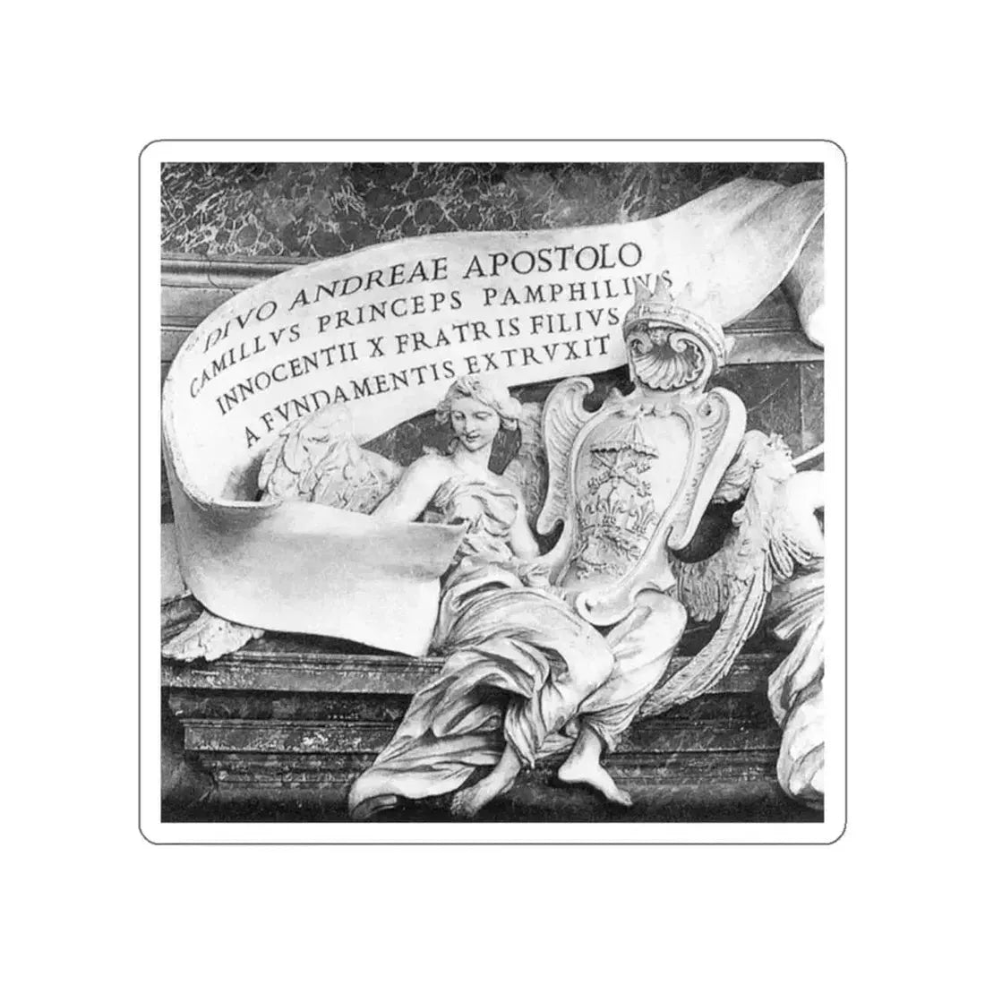 RAGGI, Antonio - Stucco decoration (Artwork) STICKER Vinyl Die-Cut Decal White Die-Cut 2 Inch - The Sticker Space