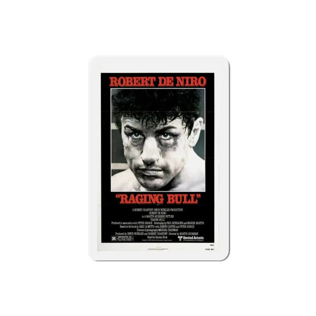 Raging Bull 1980 Movie Poster Refrigerator Magnet 2 Inch - The Sticker Space