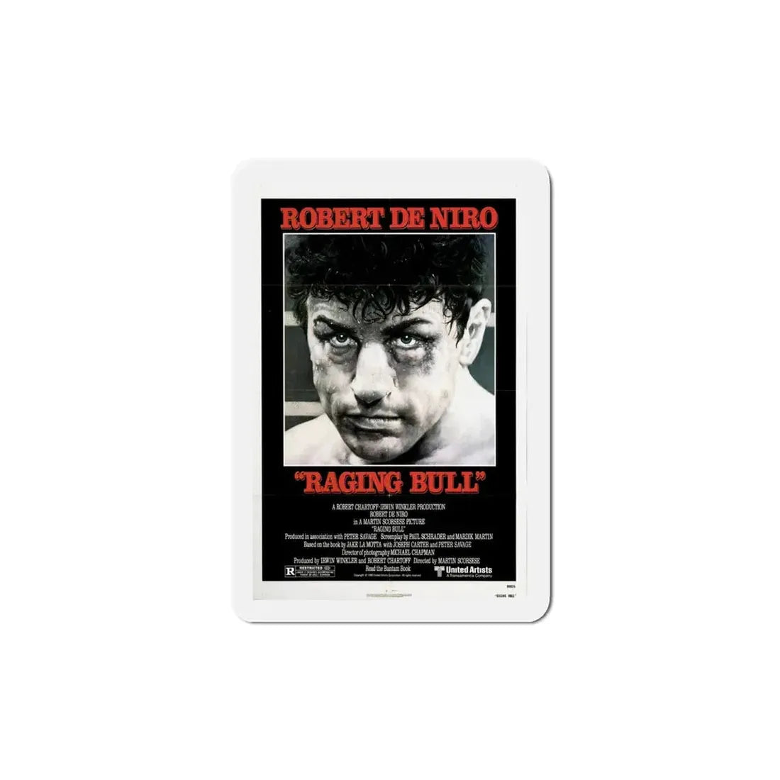 Raging Bull 1980 Movie Poster Refrigerator Magnet 5 Inch - The Sticker Space