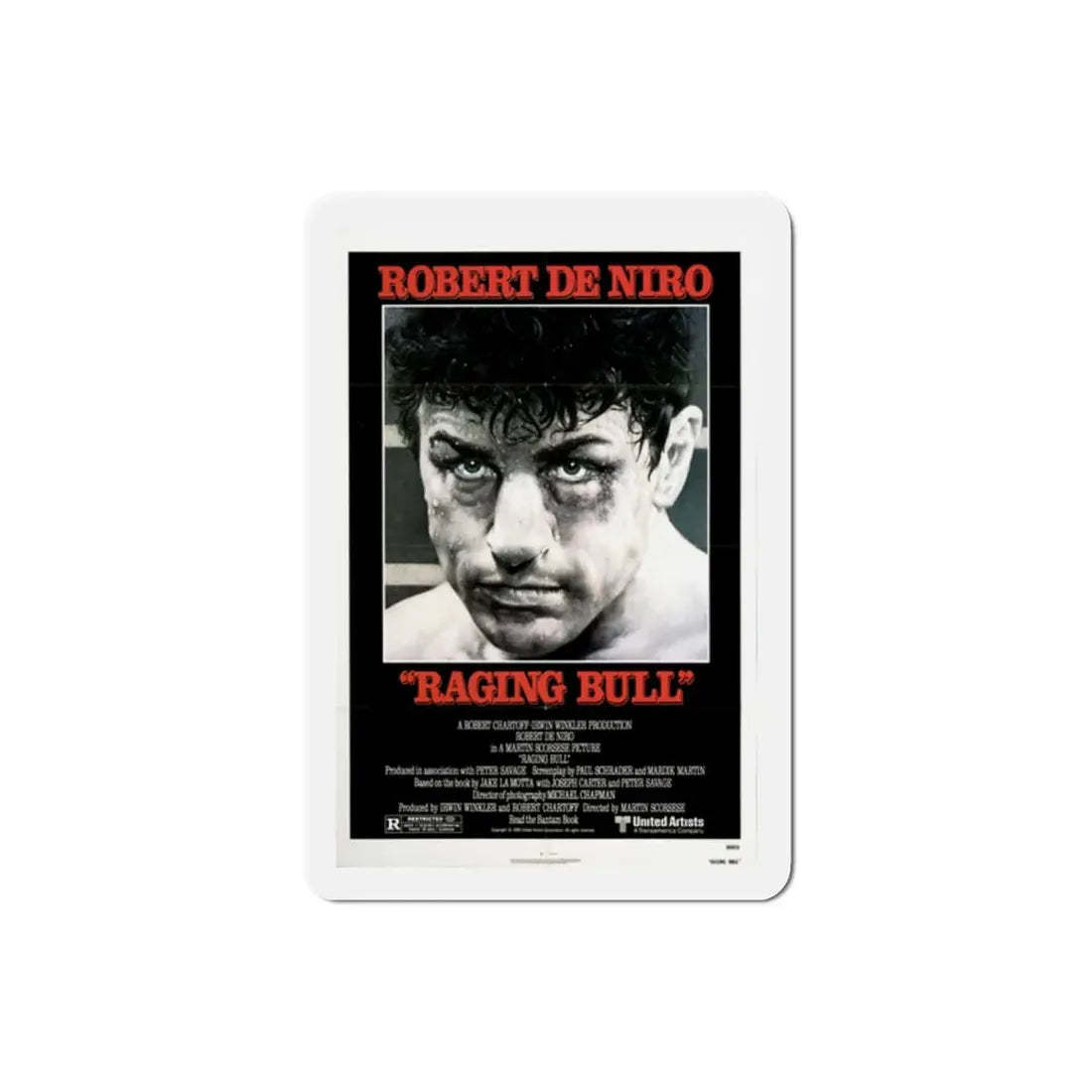 Raging Bull 1980 Movie Poster Refrigerator Magnet - The Sticker Space