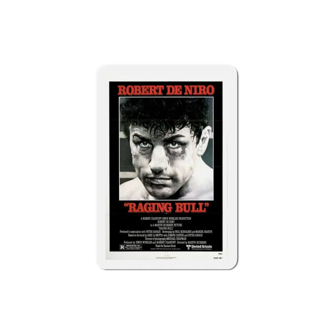 Raging Bull 1980 Movie Poster Refrigerator Magnet - The Sticker Space