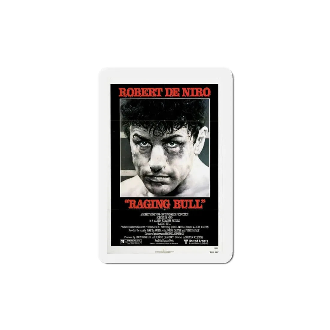 Raging Bull 1980 Movie Poster Refrigerator Magnet - The Sticker Space