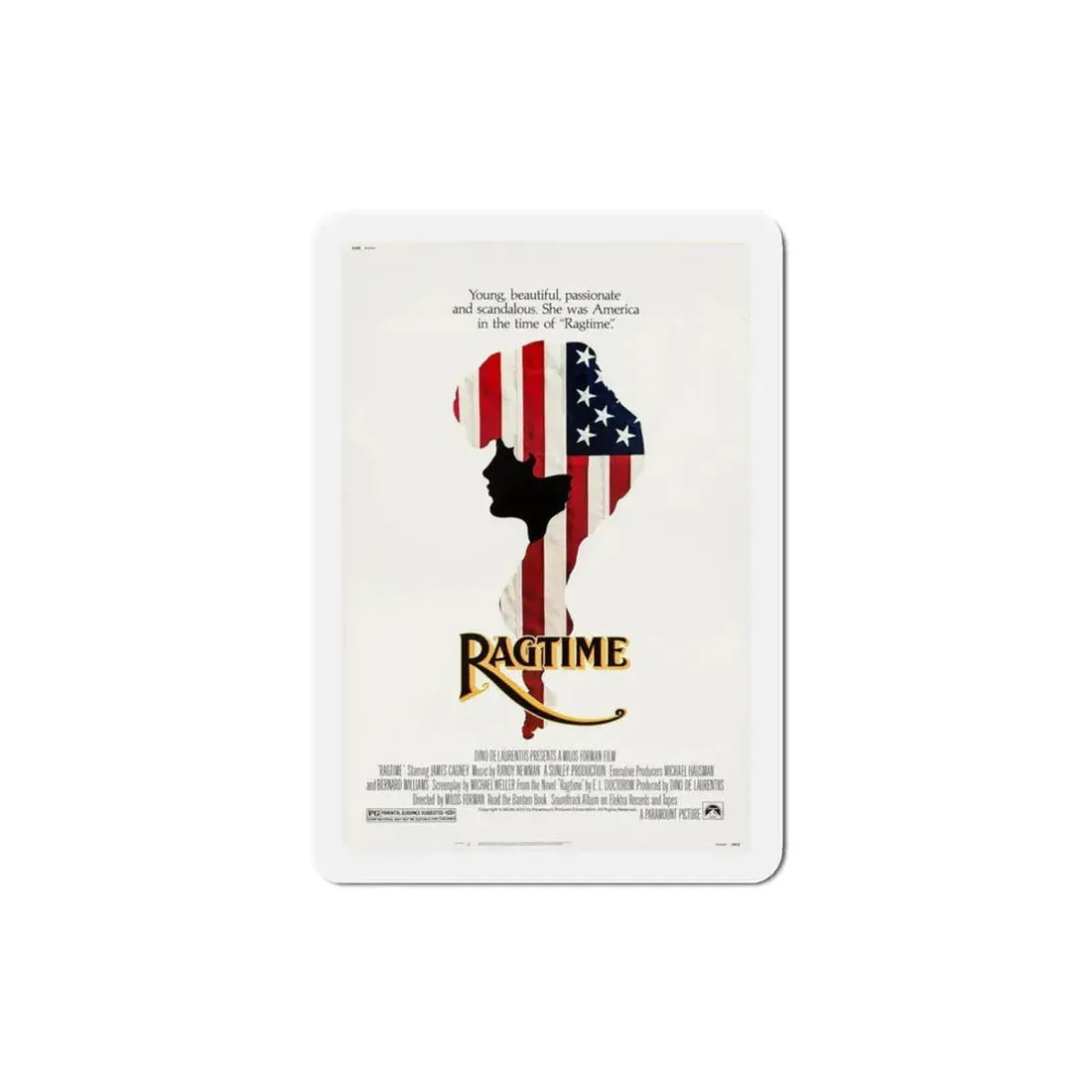 Ragtime 1981 Movie Poster Refrigerator Magnet 3 Inch - The Sticker Space