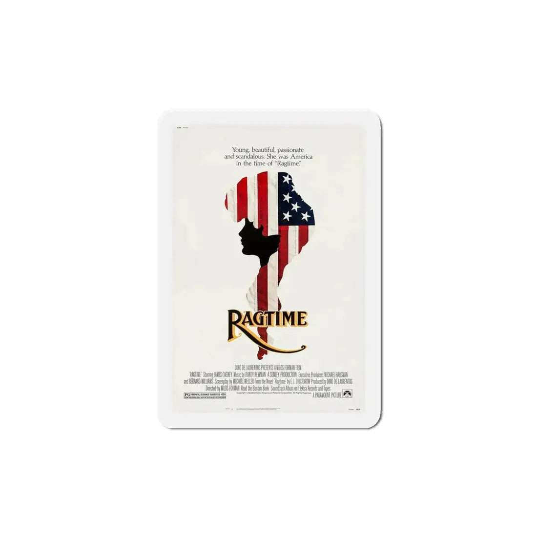 Ragtime 1981 Movie Poster Refrigerator Magnet 5 Inch - The Sticker Space