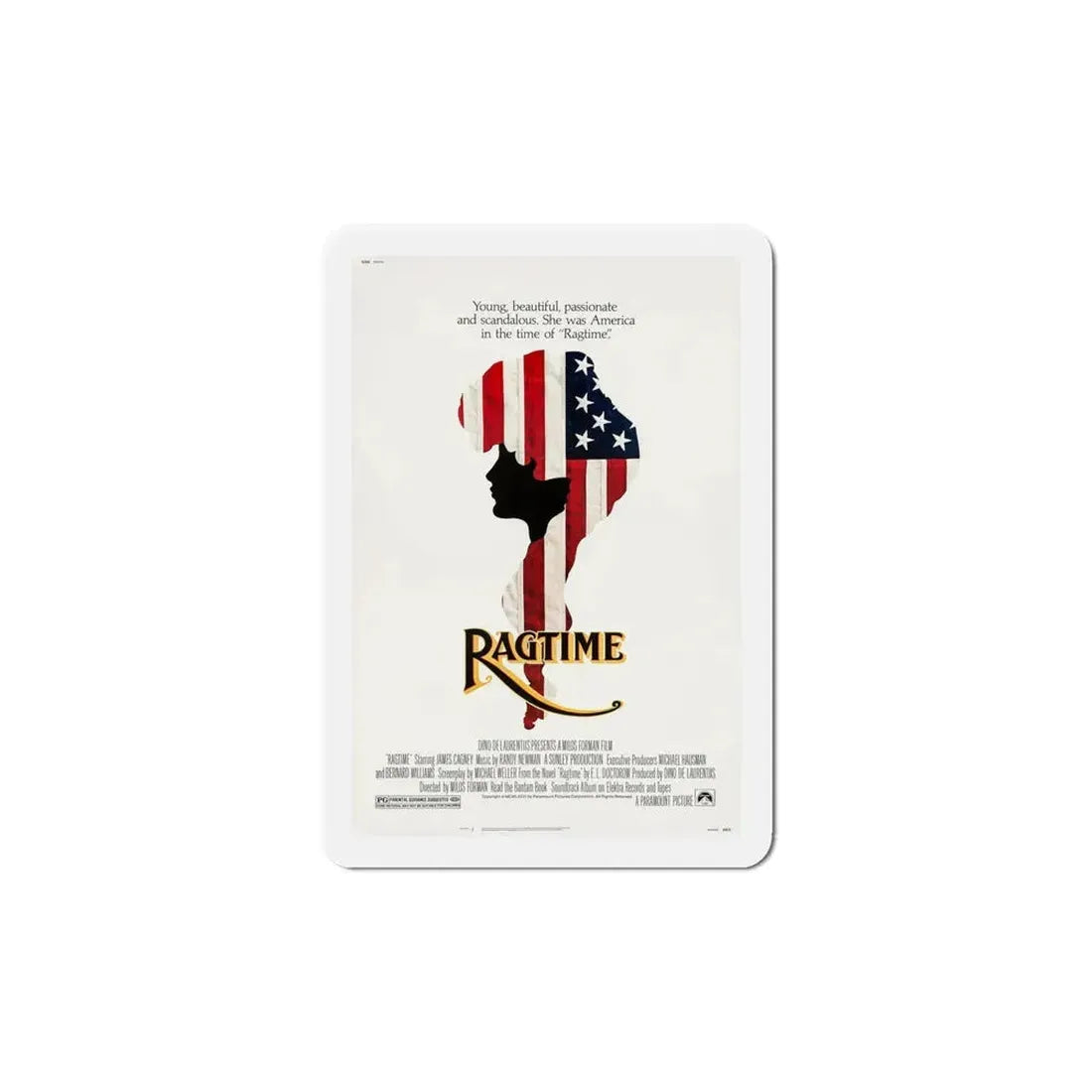 Ragtime 1981 Movie Poster Refrigerator Magnet 6 Inch - The Sticker Space