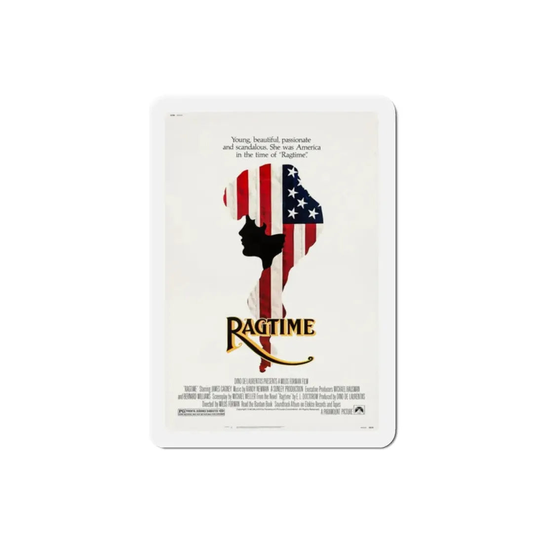 Ragtime 1981 Movie Poster Refrigerator Magnet - The Sticker Space