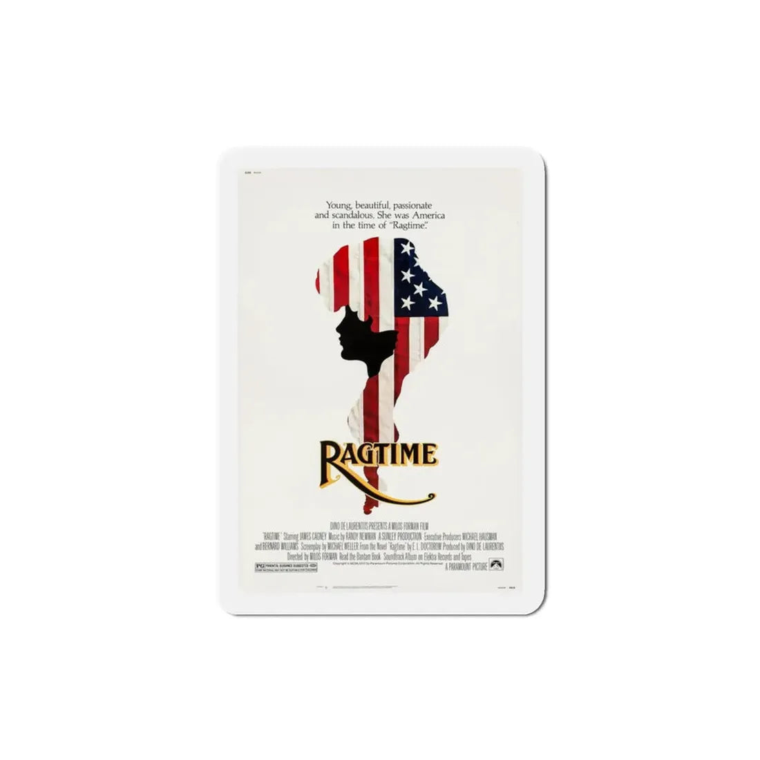 Ragtime 1981 Movie Poster Refrigerator Magnet - The Sticker Space