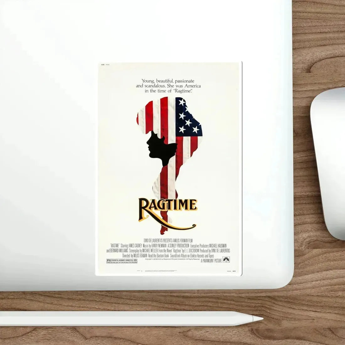 Ragtime 1981 Movie Poster STICKER Vinyl Die-Cut Decal - The Sticker Space