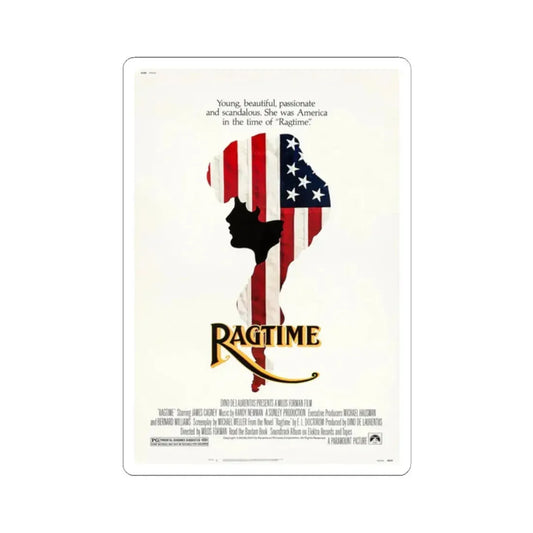 Ragtime 1981 Movie Poster - STICKER Vinyl Kiss-Cut Decal 2 Inch White - The Sticker Space