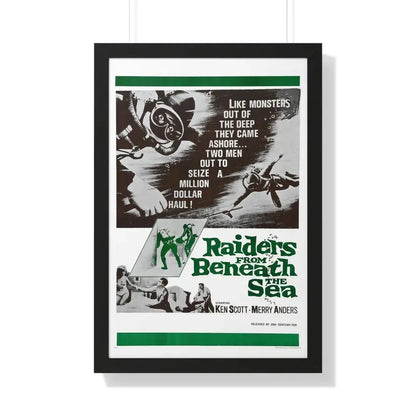 RAIDERS FROM BENEATH THE SEA 1964 - Framed Movie Poster - The Sticker Space