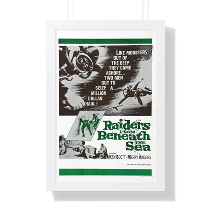 RAIDERS FROM BENEATH THE SEA 1964 - Framed Movie Poster - The Sticker Space