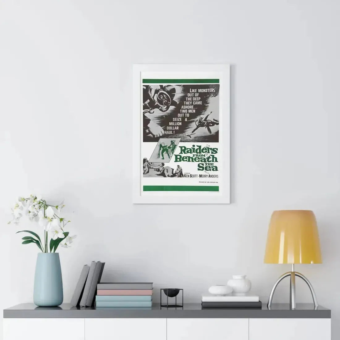 RAIDERS FROM BENEATH THE SEA 1964 - Framed Movie Poster - The Sticker Space