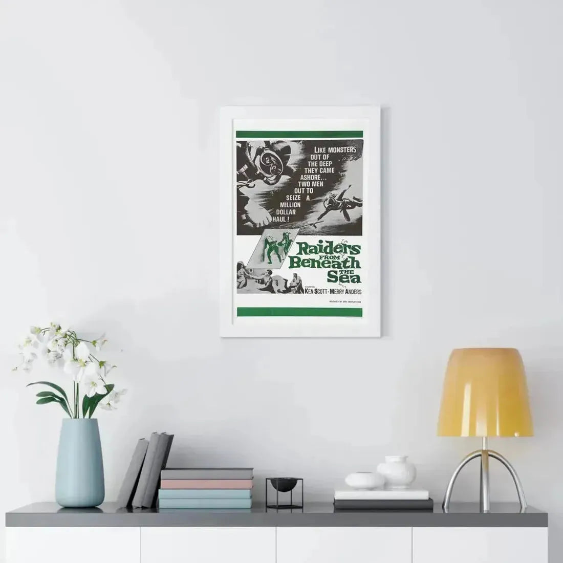 RAIDERS FROM BENEATH THE SEA 1964 - Framed Movie Poster - The Sticker Space