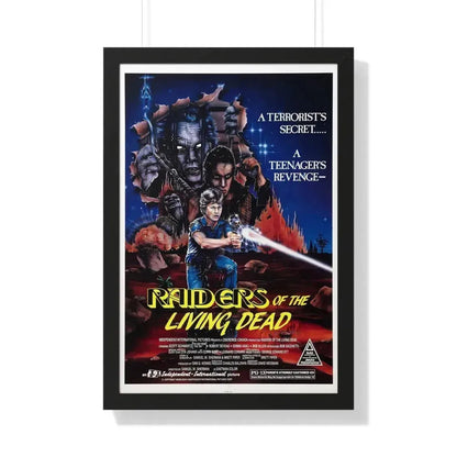 RAIDERS OF THE LIVING DEAD 1986 - Framed Movie Poster 20" x 30" Black - The Sticker Space