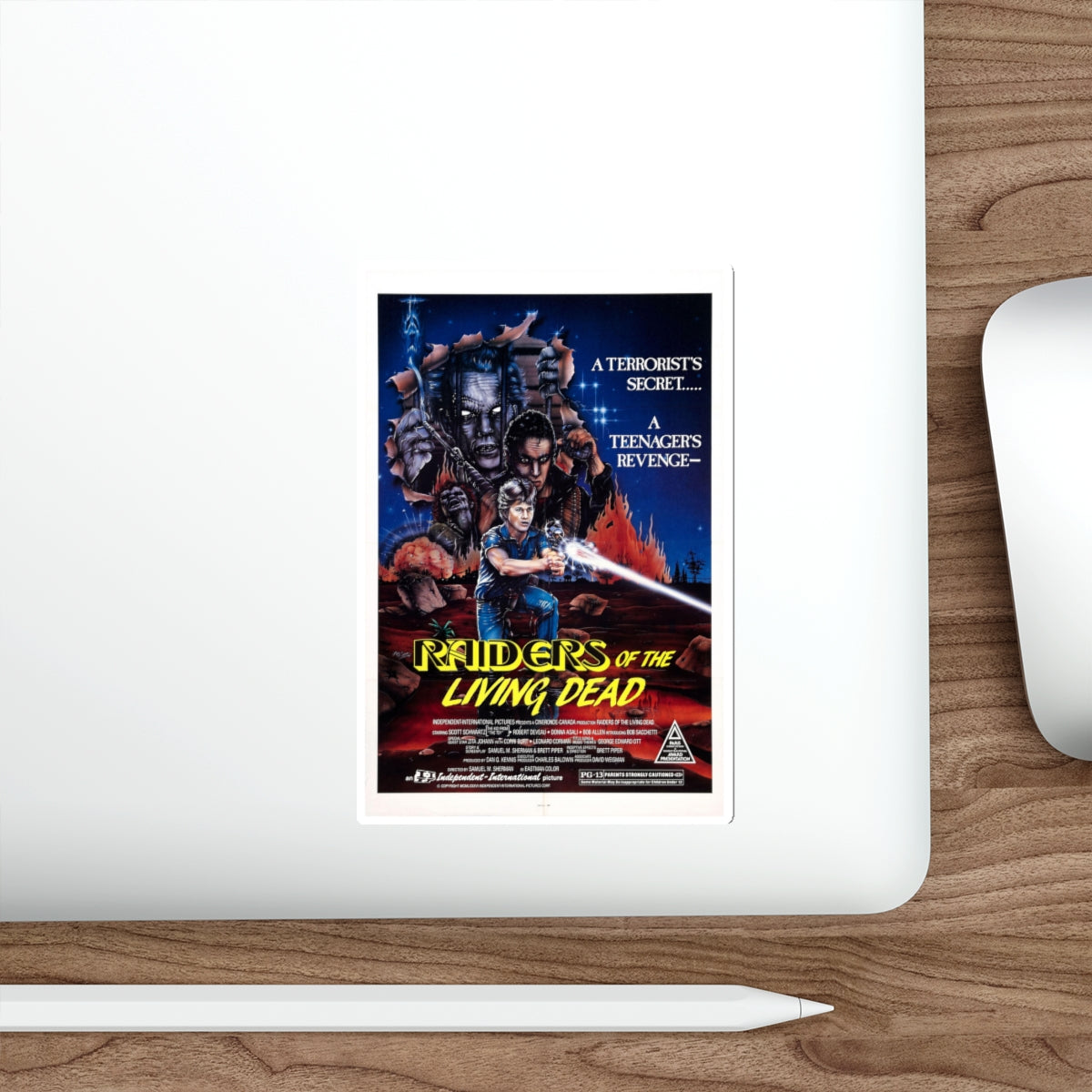 RAIDERS OF THE LIVING DEAD 1986 Movie Poster STICKER Vinyl Die-Cut Decal-The Sticker Space