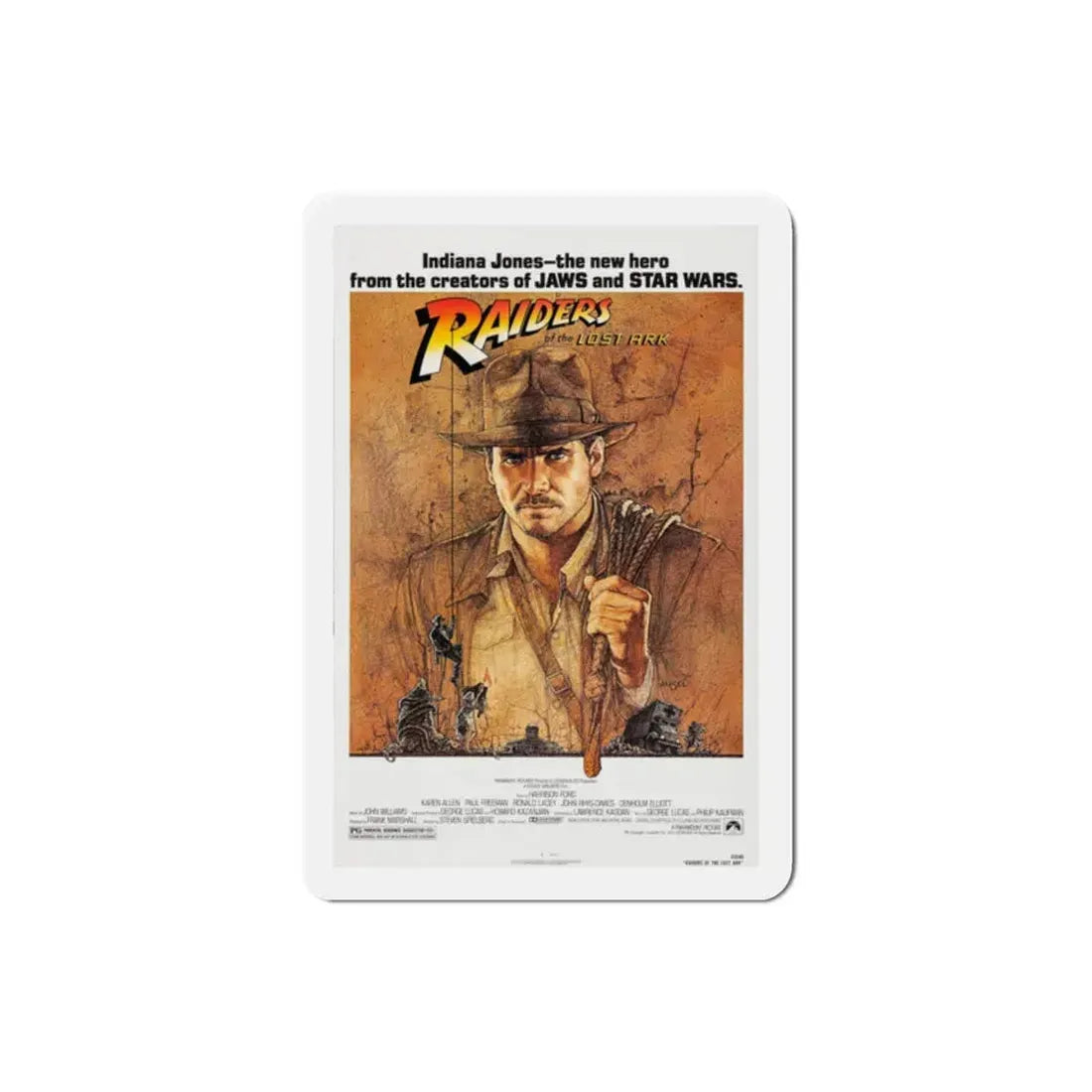 Raiders of the Lost Ark 1981 Movie Poster Refrigerator Magnet 2 Inch - The Sticker Space