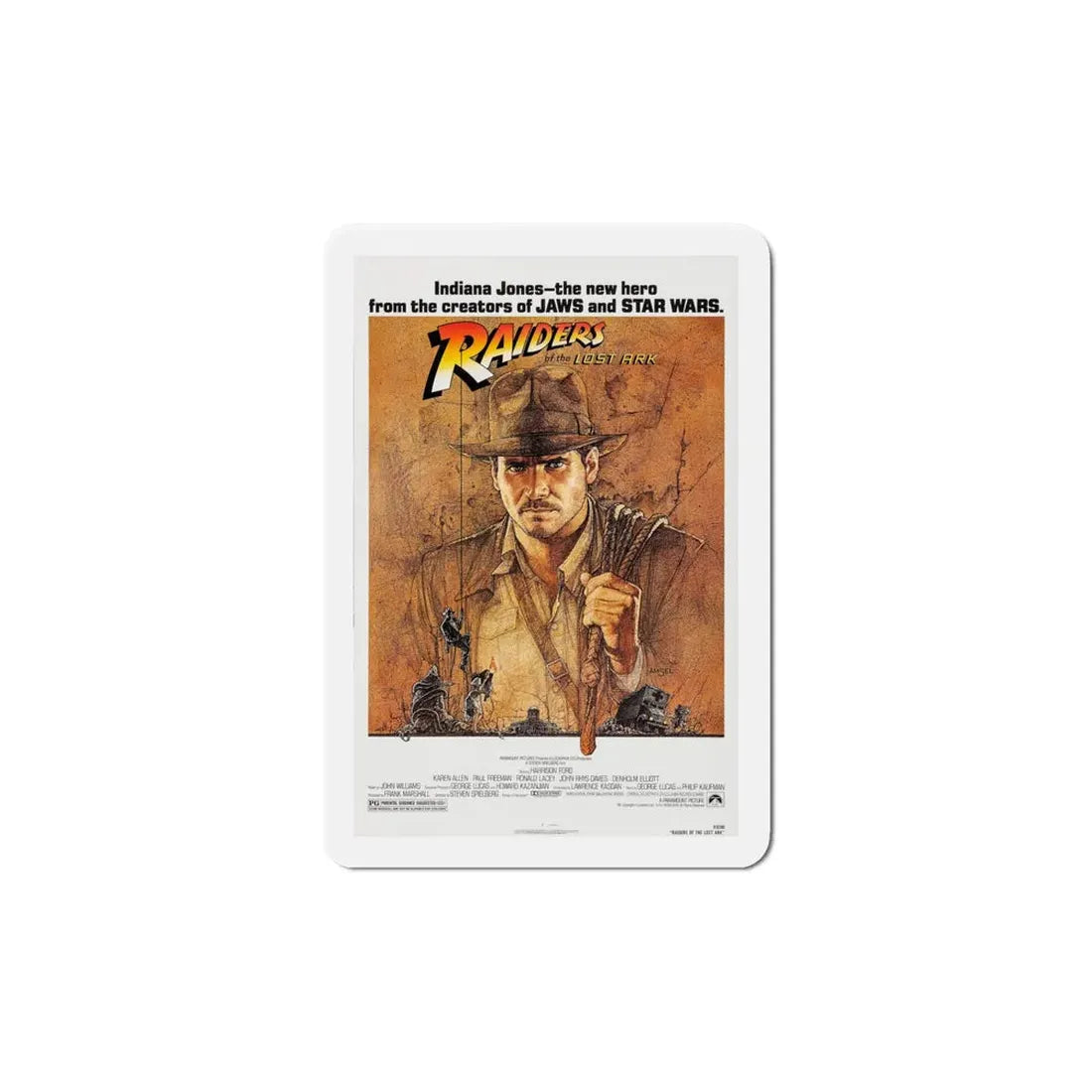 Raiders of the Lost Ark 1981 Movie Poster Refrigerator Magnet - The Sticker Space
