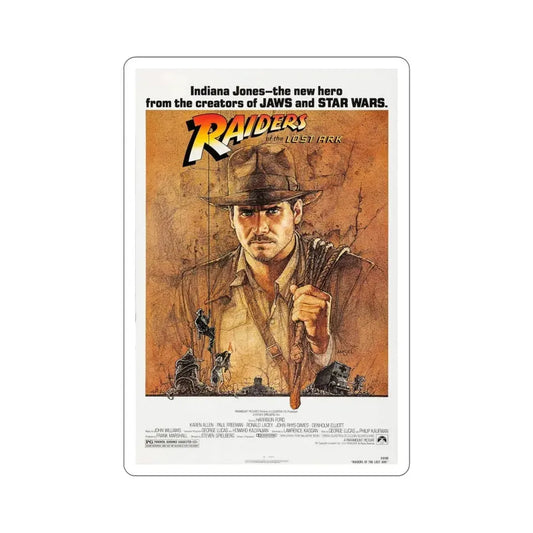 Raiders of the Lost Ark 1981 Movie Poster STICKER Vinyl Die-Cut Decal 6 Inch - The Sticker Space