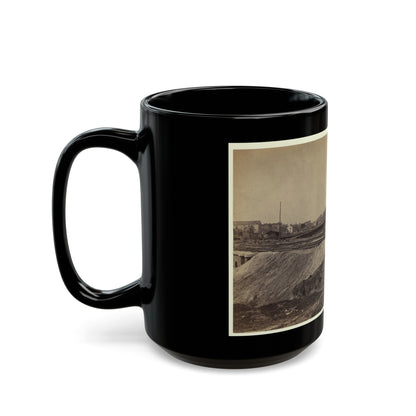 Railroad Construction On The City Point And Army Railroad Line (U.S. Civil War) Black Coffee Mug-The Sticker Space