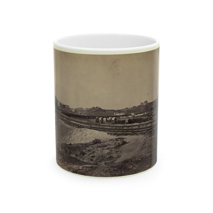 Railroad Construction On The City Point And Army Railroad Line (U.S. Civil War) White Coffee Mug-11oz-The Sticker Space