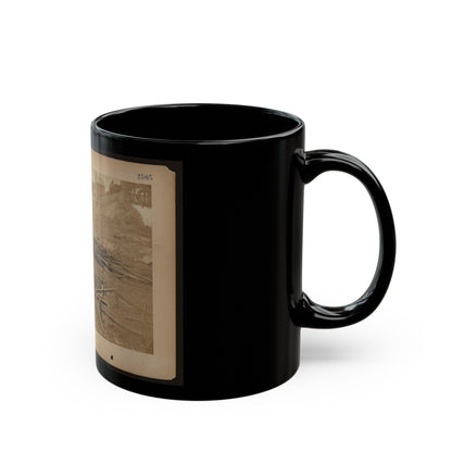 Railroad Construction Workers Straightening Track (U.S. Civil War) Black Coffee Mug-The Sticker Space