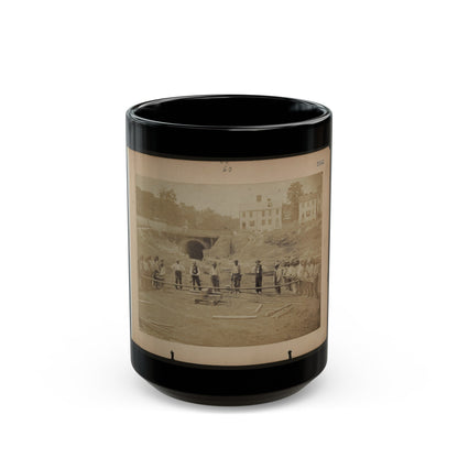 Railroad Construction Workers (U.S. Civil War) Black Coffee Mug-15oz-The Sticker Space