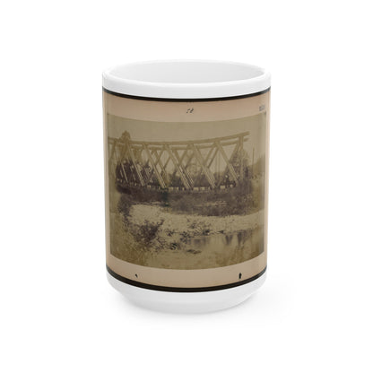 Railroad Trestle Bridge (U.S. Civil War) White Coffee Mug-15oz-The Sticker Space