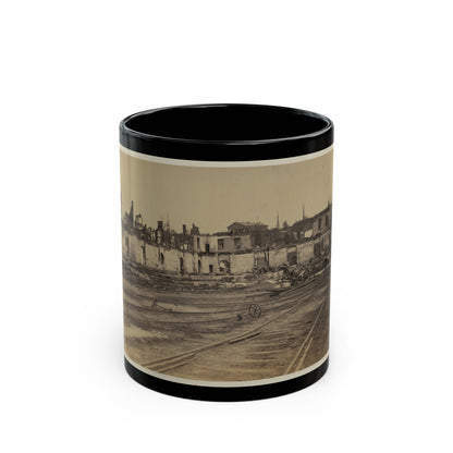 Railroad Yard Ruins, Richmond, Va. (U.S. Civil War) Black Coffee Mug-11oz-The Sticker Space