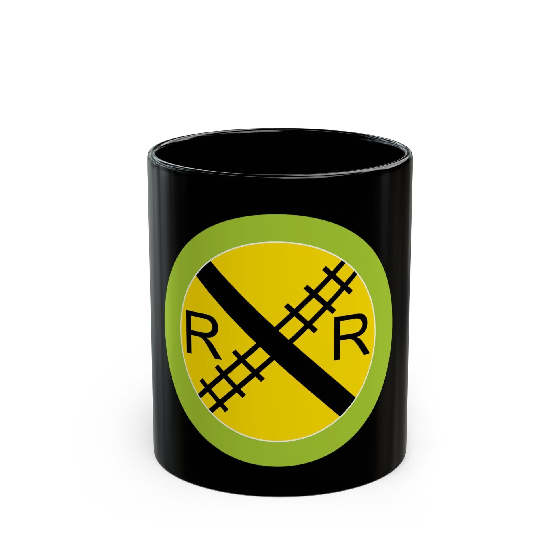 Railroading (Boy Scout Merit Badge) Black Coffee Mug-11oz-The Sticker Space