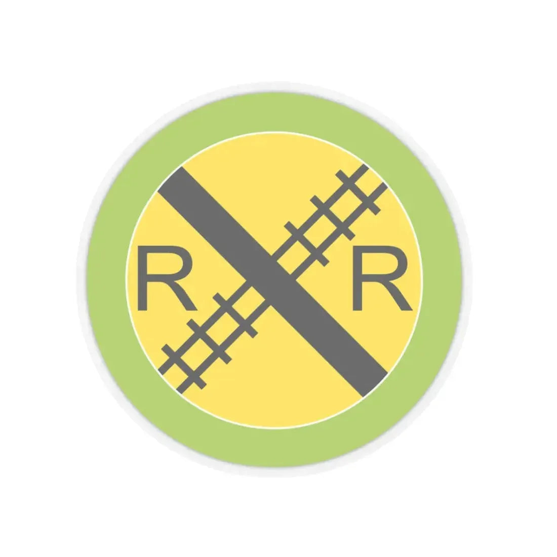 Railroading (Boy Scout Merit Badge) STICKER Vinyl Kiss-Cut Decal 3 Inch Transparent - The Sticker Space