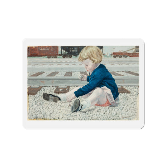 Railyard Illustrations (Magazine Illustration) Refrigerator Magnet-2" x 2"-The Sticker Space