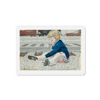 Railyard Illustrations (Magazine Illustration) Refrigerator Magnet-6" × 6"-The Sticker Space