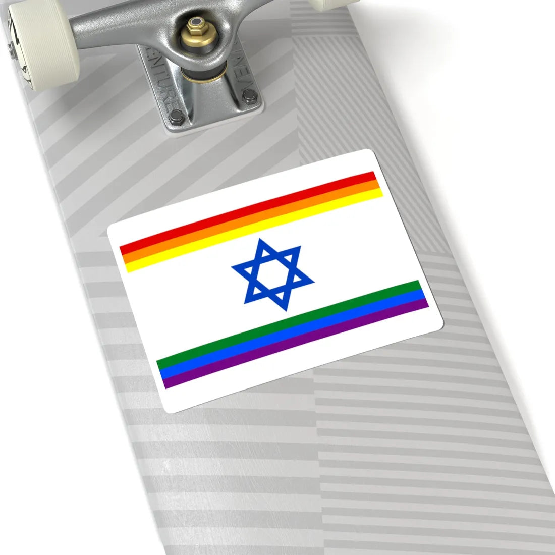 Rainbow Israel (Israel) STICKER Vinyl Kiss-Cut Decal - The Sticker Space