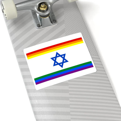 Rainbow Israel (Israel) STICKER Vinyl Kiss-Cut Decal - The Sticker Space