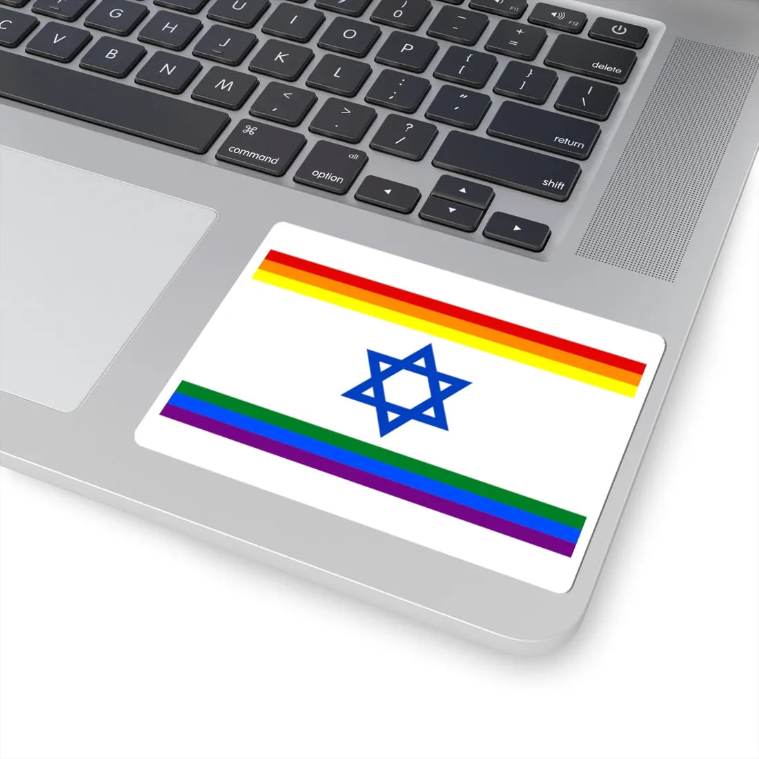 Rainbow Israel (Israel) STICKER Vinyl Kiss-Cut Decal - The Sticker Space