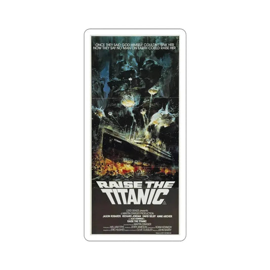 Raise the Titanic 1980 Movie Poster STICKER Vinyl Die-Cut Decal 6 Inch - The Sticker Space