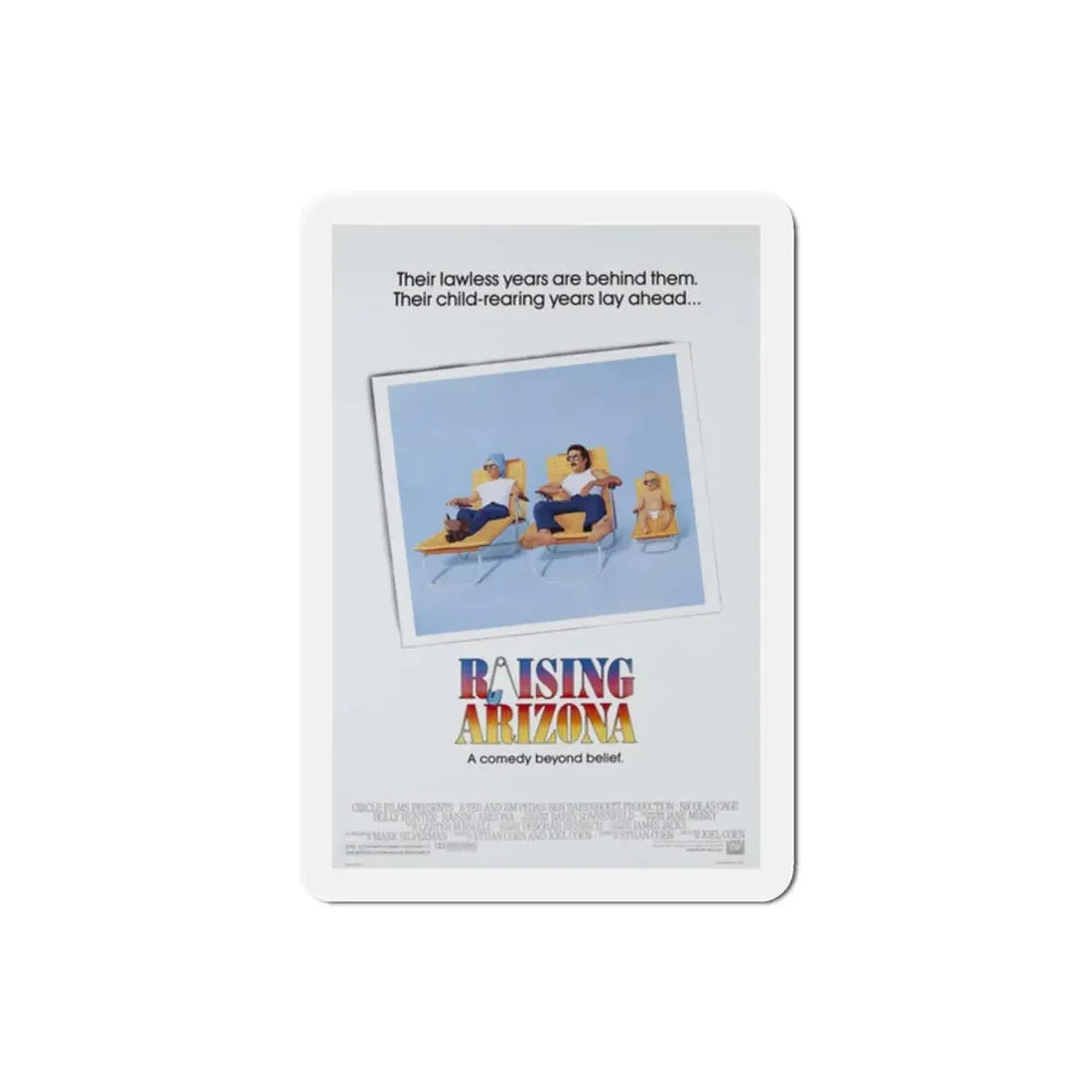 Raising Arizona 1987 Movie Poster Refrigerator Magnet - The Sticker Space