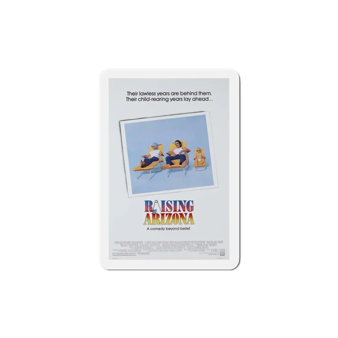 Raising Arizona 1987 Movie Poster Refrigerator Magnet - The Sticker Space