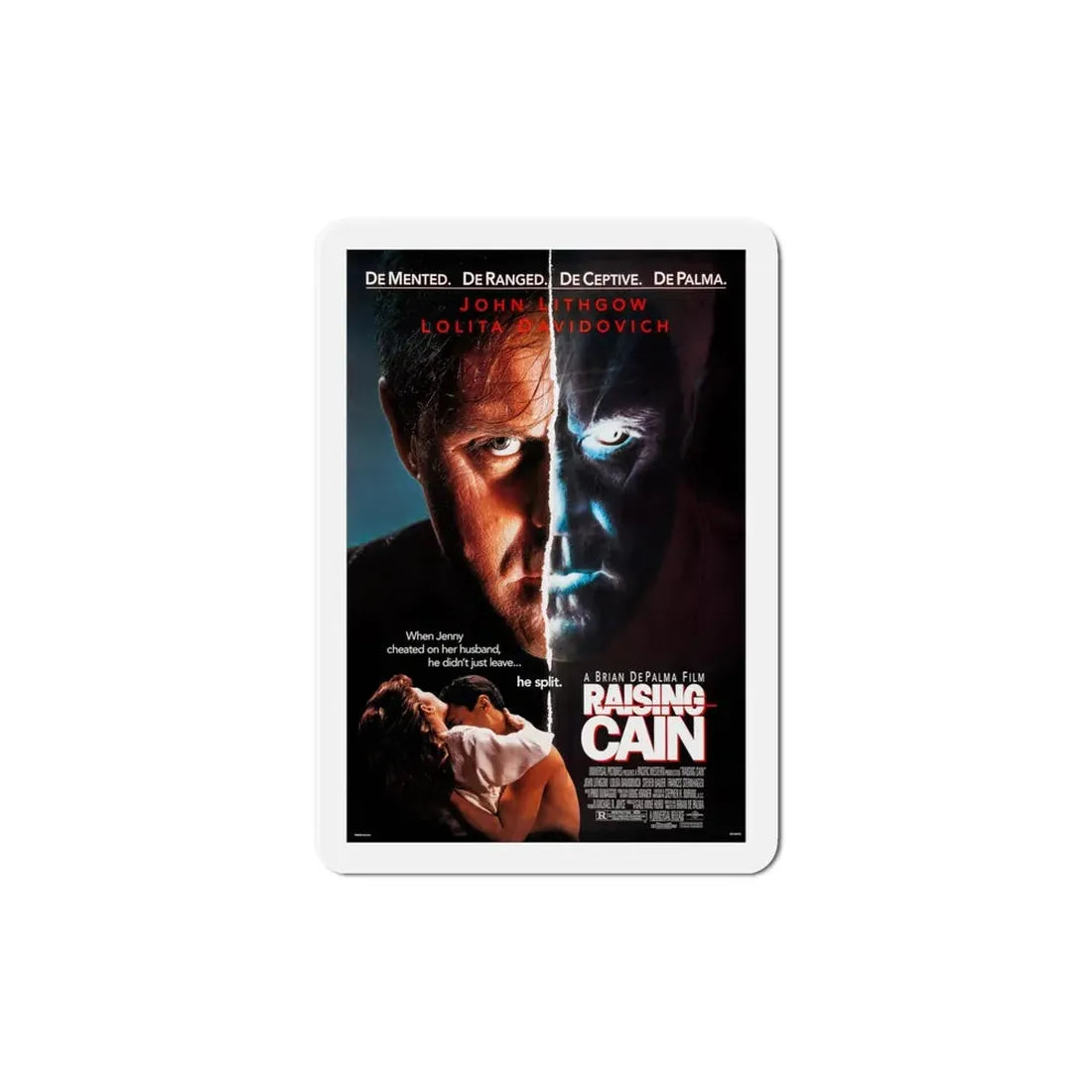 Raising Cain 1992 Movie Poster Refrigerator Magnet - The Sticker Space