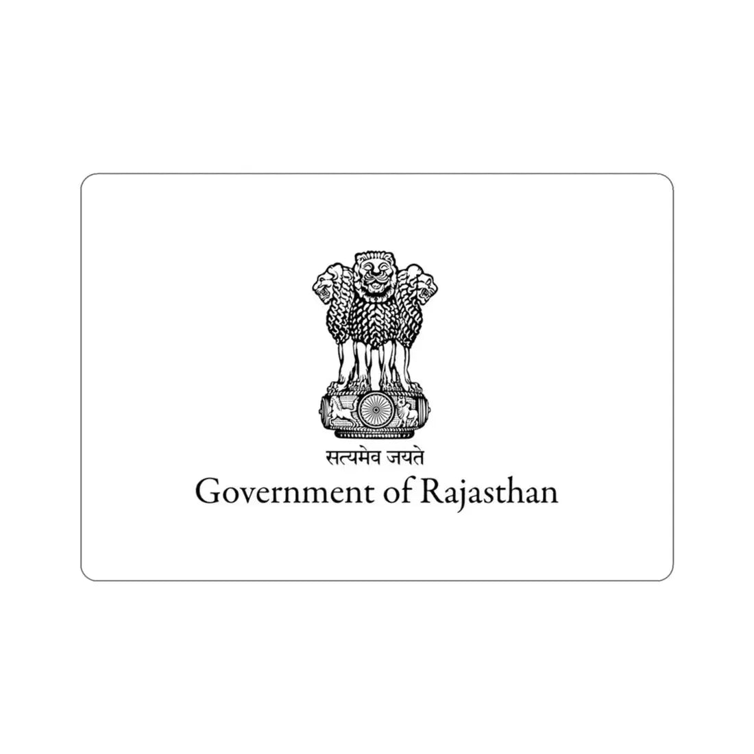Rajasthan Flag (India) STICKER Vinyl Die-Cut Decal 3 Inch - The Sticker Space