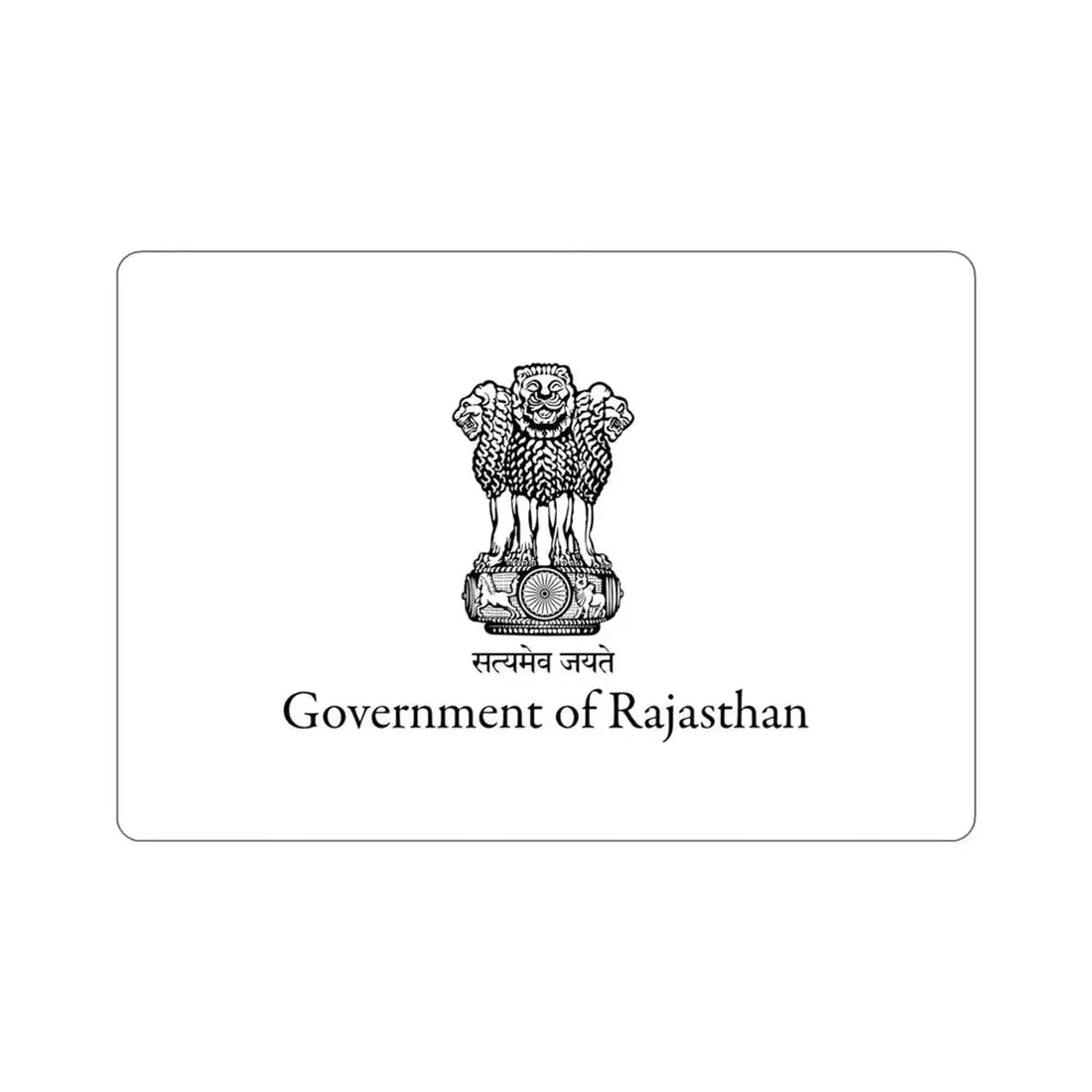 Rajasthan Flag (India) STICKER Vinyl Die-Cut Decal 4 Inch - The Sticker Space