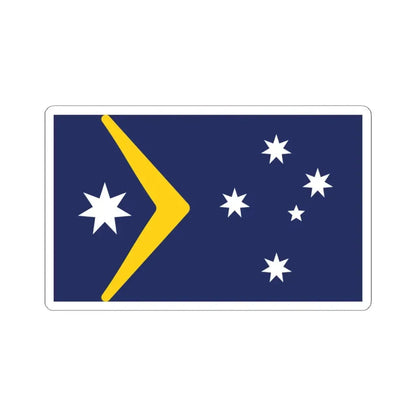 Ralph Kellys Proposal 1982 Australian Flag Proposal (Australia) STICKER Vinyl Kiss-Cut Decal 3 Inch White - The Sticker Space
