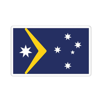 Ralph Kellys Proposal 1982 Australian Flag Proposal (Australia) STICKER Vinyl Kiss-Cut Decal 4 Inch White - The Sticker Space