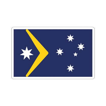 Ralph Kellys Proposal 1982 Australian Flag Proposal (Australia) STICKER Vinyl Kiss-Cut Decal 6 Inch White - The Sticker Space